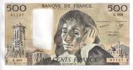Frankreich 500 francs 500 Francs - Pascal - 05-11-1987 - Serial Q.268 - P.156 -
