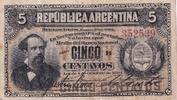 5 centavos 1884 Argentinien 5 Centavos - Dr. Nicolas Avellaneda - 1884 - P.5 IV / S+