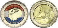 Niederlande  2 Euros - Abdication of the queen Beatrix - Colorised - 2013 I- / VZ+ / VZ-ST