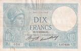 Frankreich 10 francs 10 Francs - Minerva - 17-12-1936 - Serial S.67636 - P.73 -