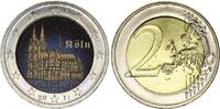 Deutschland  2 Euros - Cologne Cathedral - Colorised - G Karlsruhe - 2011 I- / VZ+ / VZ-ST