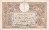 Frankreich 100 francs 100 Francs - Luc Olivier Merson - 30-09-1937 - Serial X.55670 - P.69 -