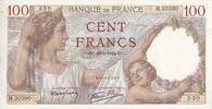 Frankreich 1942 100 Francs - Sully - 23-04-1942 - Serial H.30380 - P.94 II / VZ+