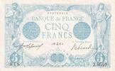 Frankreich 5 francs 5 Francs - Blue - 29-12-1915 - Serial Z.9549 - P.70 -