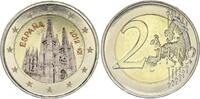 Spanien  2 Euros - Cathedral of Burgos - Colorised - 2012 I- / VZ+ / VZ-ST