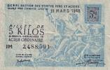 Frankreich 5 kilo 1940 1 Kilo de Tôle Mince - Section des Fontes Fers et Aciers IV / S