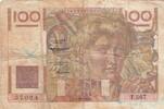 Frankreich 100 francs 100 Francs Farmer - 01-10-1953 - Serial T.567 - P.128 -