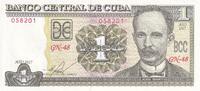 Kuba 1 peso 1 Peso - J. Marti - F. Castro - 2017 - Serial GN-48 - P.NEW -