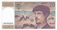 Frankreich 20 francs 20 Francs - Debussy - 1980 - Serial W.002 - P.151 -