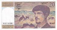 Frankreich 20 francs 20 Francs - Debussy - 1981 - Serial W.007 -