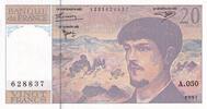 Frankreich 20 francs 20 Francs - Debussy - 1997 - Serial A.050 - P.151 -