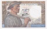 Frankreich 10 francs 10 Francs - Minor - 15-10-1942 - Serial A.12 - P.99 -