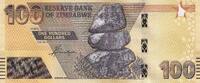 Simbabwe 100 dollars 100 Dollars - Chiremba - Tree, ruins - 2020 (2021) - Serial ZZ - Replacement - P.NEW -