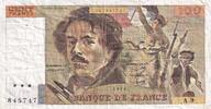Frankreich  100 Francs - Delacroix - 1978 - Serial A.9 - P.154 III / SS