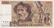 Frankreich  100 Francs - Delacroix - 1978 - Serial A.5 - P.154 III / SS