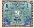 Deutschland 1 mark 1 Mark AMC - blue on lt blue - 1944 - 9 digit with F - P.193a -