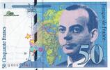 Frankreich 50 francs 50 Francs - Saint-Exupéry - 1992 - Letter Q - P.157 -