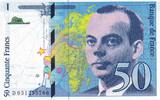 Frankreich  50 Francs - Saint-Exupéry - 1999 - Letter D - P.157 I / ST
