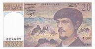 Frankreich 20 francs 20 Francs - Debussy - 1987 - Serial J.020 - P.151 -