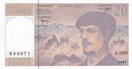 Frankreich 20 francs 20 Francs - Debussy - 1997 - Serial A.059 - P.151 -