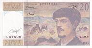 Frankreich 20 francs 20 Francs - Debussy - Sign Vigier - 1993 - Serial V.043 - P.151 -