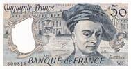 Frankreich  50 Francs - Quentin de la Tour - 1988 - Serial W.51 - P.152 I / ST