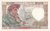 Frankreich 1941 50 Francs - Jacques Coeur - 13-03-1941 - Serial V.47 - P.93 I / ST