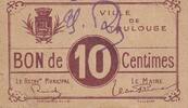 Frankreich 10 10 centimes Toulouse City -