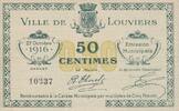 Frankreich 50 centimes 50 Centimes Louviers Municipal emission -