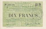 Frankreich 10 francs 10 Francs Douai City - 1916 -