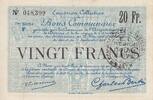 Frankreich 20 francs 20 Francs Douai City - 1916 -