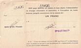 Frankreich 1 f 1 F Beaucourt Annulé -