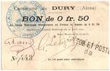 Frankreich 50 centimes 50 Centimes Dury City - 1915 -