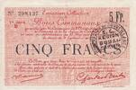 Frankreich 5 francs 5 Francs Douai City - 1916 -