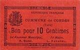 Frankreich 10 centimes 10 cent. Cordes -