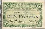 Frankreich 10 francs 10 Francs Cambrai City - 1916 -
