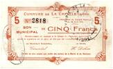 Frankreich 5 f 5 F La Capelle City - 1915 -