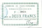 Frankreich 2 francs 2 Francs Croix-Fonsomme City - 1915 -