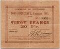 Frankreich 20 francs 20 Francs Coutiches City - 1915 -