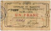 Frankreich 1 franc 1 Franc Maissemy City - N457 - 1915 -