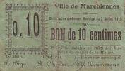 Frankreich 10 centimes 10 cent. Marchiennes -