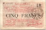 Frankreich 5 francs 5 Francs Douai City - 1916 -