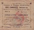 Frankreich 50 centimes 50 Centimes Fampoux - 18/03/1915 -