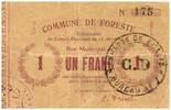 Frankreich 1 franc 1 Franc Foreste City - 15/04/1915 -
