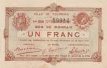 Frankreich 1 f 1 F Fourmies - Second serial - 14/08/1915 -
