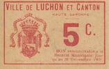 Frankreich 5 centimes 5 cent. Luchon City -