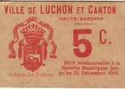 Frankreich 5 centimes 5 cent. Luchon City -