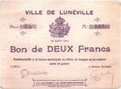 Frankreich 2 francs 2 Francs Lunéville City -