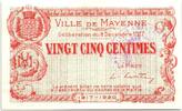 Frankreich 25 centimes 25 Centimes Mayenne City - 1917 -