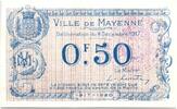 Frankreich 50 centimes 50 Centimes Mayenne City - 1917 -